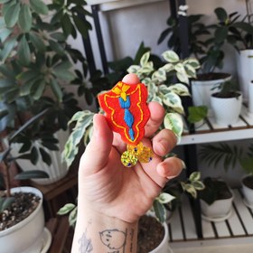 تصویر سنجاق سینه مدال 