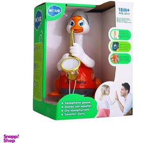 تصویر بازی آموزشی غاز ساکسیفون زن موزیکال هولا کد b6111 رنگ قرمز 
