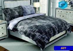 تصویر روتختی دونفره ساتین پنبه کارینا طرح اکو کلاسیک کد 601 