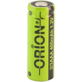 تصویر باتری قابل شارژ 400mAh سرتخت سایز 2/3AAA مارک ORION 