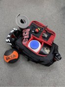 تصویر ساک تفکیکی جنس اعلا (سایز بزرگ) ورزشی مردانه و زنانه پارچه دیبا ضد آب آستر وارداتی با ضمانت - مشکی 