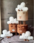 تصویر پاف تدی عسلی صندلی کودک 