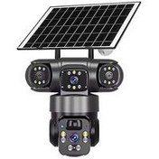 تصویر دوربین مداربسته مینی اسپیددام خورشیدی(سولار)سه لنز سیمکارتی TZ3 مدل OKAM PRO 