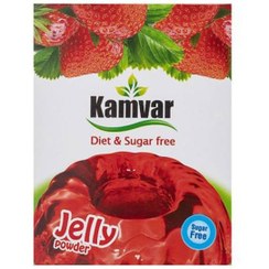 تصویر ژله رژیمی توت فرنگی 36 گرم کامور Kamvar diet strawberry jelly 36g