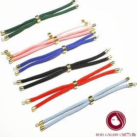 تصویر دستبند بند و طلا طرح گل - کد CB - 79332 