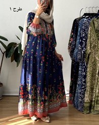 تصویر سرمه کالکشن - پیراهن ماکسی روشا 7 