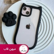 تصویر قاب گوشی گوش دار پاپ سوکت پنجه برای آیفون Pop Socket Claw Earphone Case for iPhone