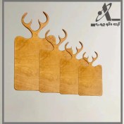 تصویر تخته سرو شاخ گوزن مربع 