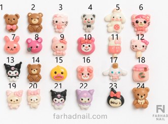 تصویر دیزاین پیکسل عروسکی ناخن 