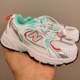 تصویر کتونی بچه گانه نیوبالانس ۵۳۰ سبزآبی New Balance 530 