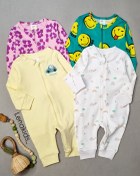 تصویر سرهمی نوزادی اچ اند ام طرح لبخند سایز ۶ تا ۹ ماه 