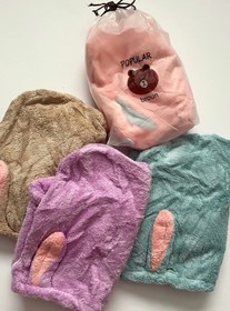 تصویر کلاه حمام - گلبهی Bath cap