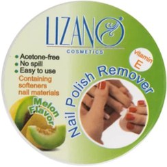 تصویر پد لاک پاک‌کن مدل Melon بسته 24 عددی لیزانو Lizano Melon model nail polish remover pad, pack of 24 pieces