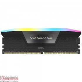 تصویر رم کورسیر 16 گیگابایت (1×16) تک کانال DDR5 5600 مدل Vengeance RGB CL40 