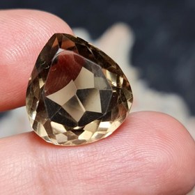 تصویر نگین سنگ اسموکی کوارتز آفریقایی معدنی با وزن 15.25 قیراط کد 26850 