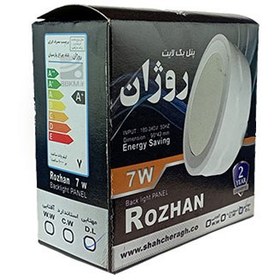 تصویر پنل روکار 7 وات شاهچراغ مدل روژان 7 watt Shahcheragh panel, Rojan model