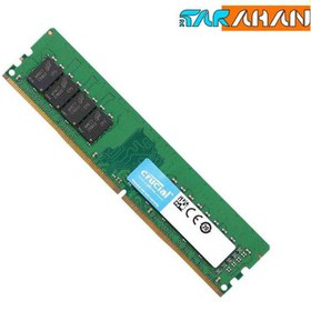 تصویر رم کامپیوتر کروشیال 8 گیگابایت با فرکانس 2400MHz Crucial DDR4 2400MHz 8GB CL17 Desktop Memory