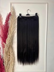 تصویر اکستنشن گیره ای VIPمشکی طبیعی قد70