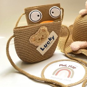 تصویر کیف حصیری بچگانه 