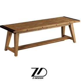 تصویر نیمکت چوبی رایان 