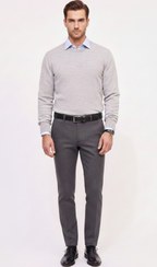 تصویر بافت یقه گرد مردانه گرم بالا از برند M&S 