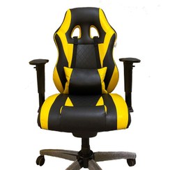 تصویر صندلی گیمینگ بامو زرد Gaming Chair Bamo Yellow Gaming Chair Bamo Yellow