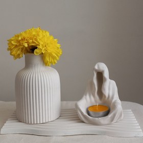 تصویر ست جاشمعی و گلدان 