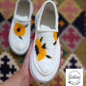 تصویر گیوه زیره پیو گلدوزی شدی 