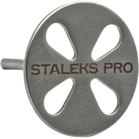 تصویر دیسک پدیکور فلزی قطر 25 میل همراه با 5 عدد سوهان یدک مدل PDset-25 استالکس Staleks Staleks Pro Pedicure Disc Size 25 mm