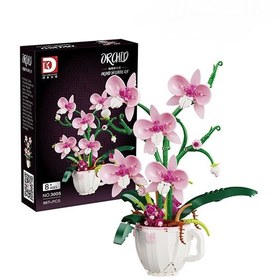 تصویر لگو گل ارکیده صورتی 3005 