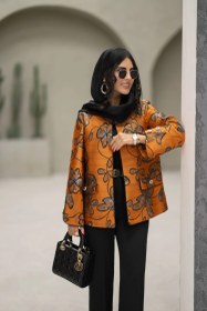 تصویر مانتو parvane نارنجی 