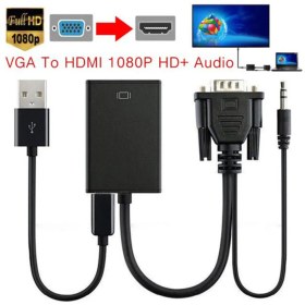 تصویر تبدیل تصویر VGA به HDMI برند انزو مدل ENZO VG-51 