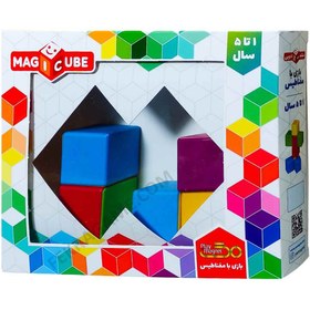 تصویر مکعب مگنتی هفت تایی رنگی (20) 