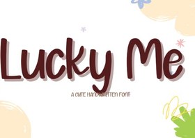 تصویر فونت Lucky Me انگلیسی 