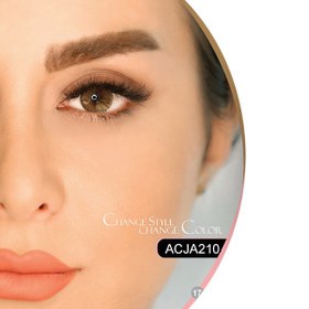 تصویر لنز چشم فصلی هرا رنگ قهوه ای متوسط شماره ACJA210 