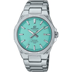 تصویر ساعت کاسیو ادیفایس مردانه صفحه آبی تقویم دار استیل رنگ ثابت ضد اب Casio Edifice EFR-S108D-2BV