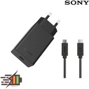 تصویر شارژر و کابل شارژ سونی Sony 30W Type C 