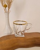 تصویر فنجان کوادرون لب طلایی 