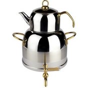 تصویر کتری قوری یونیک شیر دار مدل UN-7274 Unique tea kettle with milk, model UN-7274