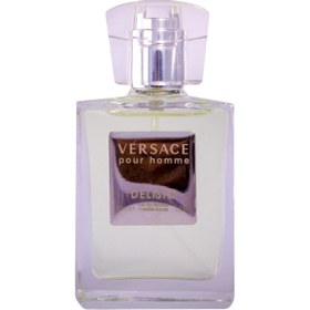 تصویر ادوپرفیوم مردانه دلیسیو مدل VERSACE pour homme 