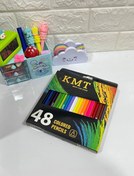 تصویر مداد رنگی کی ام تی مدل TRIPLUS ARTIST مجموعه ۴۸ عددی 