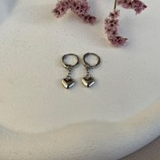 تصویر گوشواره قلب آویز ژوپینگ 