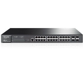 تصویر سوئیچ شبکه +PoE تی پی لینک 24 پورت TL-SG3424P TP-Link TL-SG3424P 24-Port Gigabit L2 Managed PoE+ Switch