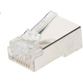 تصویر سوکت فلزی دی‌لینک NPG-C61MET502-100 بسته 100 عددی D-Link NPG-C61MET502-100 RJ45 CAT6 STP 100pcs Metal Network Port