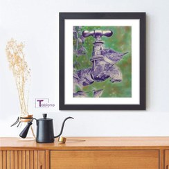 تصویر تابلو نقاشی با خودکار پرنده کد PN1 