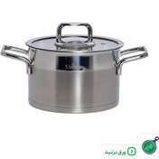 تصویر قابلمه استیل یونیک مدل سایز 16 جدید | فروشگاه اینترنتی هوم زاد لوازم خانه و آشپزخانه 