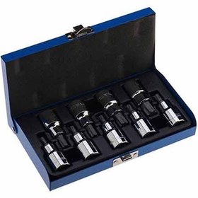 تصویر مجموعه مبدل سری بکس به سری ستاره ای نووا مدل NTS 7005 با درایو 1/2 اینچ Nova NTS 7005 Star Bit socket Set Wrench 9 PCS 1/2 DR