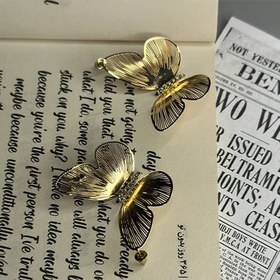 تصویر گوشواره پروانه نگینی 