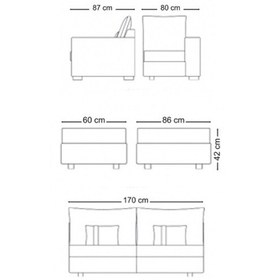 تصویر ست ال 6 نفره مبل راحتی نیلپر با اتومان مدل برنت Brent L Nilper sofa - Brent L