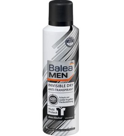 تصویر اسپری دئودورانت ضد تعریق Invisible Dry 200 میل ,Balea MEN Antitranspirant Deospray Invisible Dry, 200 ml 